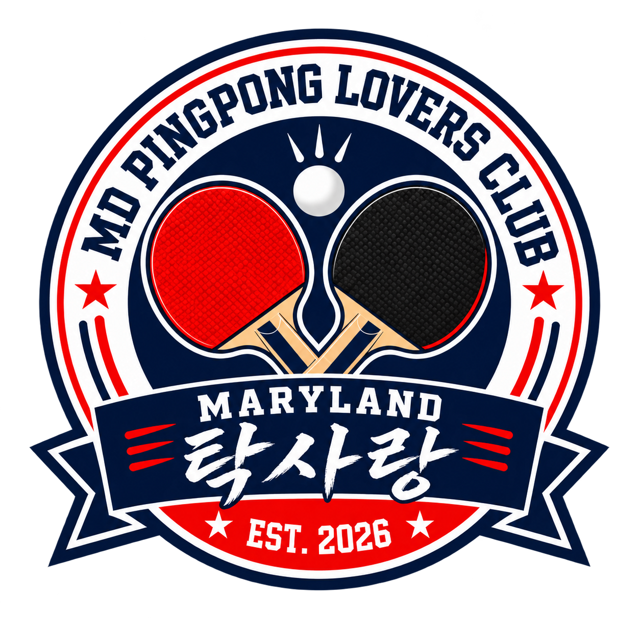 탁사랑 MD Pingpong Lovers Club 로고